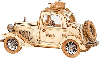 Rolife Puzzle 3D Legno per Adulti Modellismo da Costruire Adulti Modellini da Costruire Macchina Vintage Kit Modello, Vintage Car