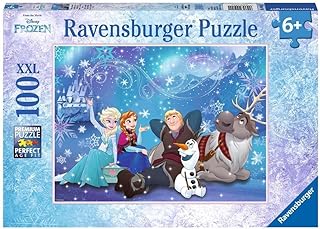 Ravensburger - Puzzle 100 Pezzi XXL Disney Frozen, Idea Regalo per Bambini 6+ Anni, Gioco Educativo e Stimolante