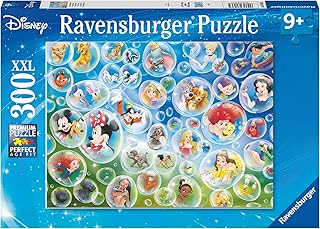 Ravensburger - Puzzle 300 Pezzi XXL Disney I Personaggi più Amati, Idea Regalo per Bambini 9+ Anni, Gioco Educativo e Stimolante, 49x36 cm, Esclusiva Amazon