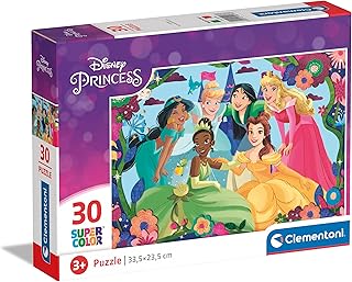Clementoni - 20276 - Supercolor Puzzle - Disney Princess - 30 Pezzi - Puzzle Bambini 3 Anni, Puzzle Cartoni Animati - Made In Italy