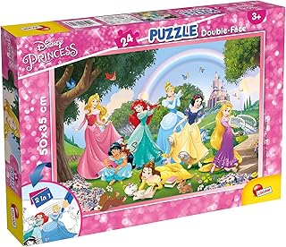 Lisciani Giochi- Disney-Princess Puzzle DF, 24 Pezzi, Multicolore, 50X35 cm, 73993