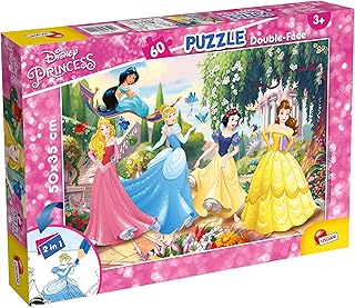 Lisciani Giochi Disney Princess principessa Puzzle Doppia Faccia, 60 Pezzi, Multicolore, 74044