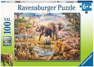 Puzzle, La Savana Africana, 100 Pezzi XXL, Puzzle per Bambini, Età Consigliata 6+, 13284 3