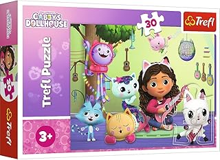 30 Pezzi Colorati con Personaggi Delle Fiabe, Creativo, Gatti, Musica, Divertimento per Bambini dai 3 Anni in Su Puzzle, Colore Gabby's Dollhouse, Gabi E la Sua Adorabile Casa, 18301