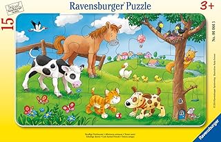 Puzzle: Terneri Amici, Puzzle bambini 3 anni, 15 pezzi