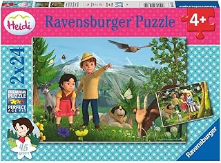 Animali 05672  Heidi's Adventure  2 x 24 Pezzi Heidi Puzzle per Bambini dai 4 Anni
