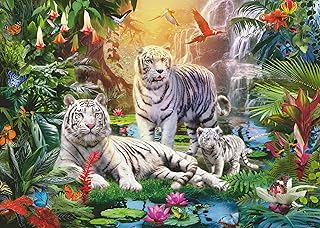 12000886 - Famiglia della Tigre Bianca - puzzle 1000 pezzi  puzzle adulti e ragazzi da 14 anni, puzzle animali