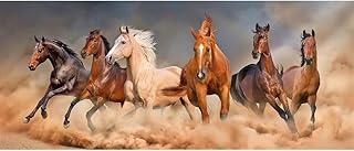 DCIDBEI Diamond Painting Cavallo 110x50cm Dipingere con i Numeri Cavalli Quadri con Cavalli Painting Cavalli Diamond Painting Paesaggi Puzzle con Diamanti Paesaggio Kit Pittura Perline Cavalli