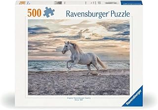 Ravensburger - Puzzle 500 Pezzi Cavallo Sulla Spiaggia | Puzzle Per Adulti 500 Pezzi | Puzzle Adulti Per Bambini Dai 14 Anni In Su | Regalo Compleanno Per Bambini Dai 14 Anni In Su | Misure 49x36cm