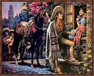 Puzzle con segni messicani, 1000 pezzi, per adulti, il cowboy guida il cavallo a visitare la ragazza amata, puzzle in legno per adulti e famiglia, decorazione per la casa, intrattenimento per la
