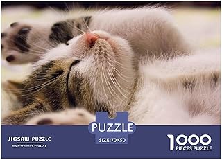 gatto Puzzle Impossibili 1000Pcs Decorazione Per La Casa. Rilassamento E Intelligence Per Adulti E Bambini Da 12 Anni 70x50cm/1000pcs