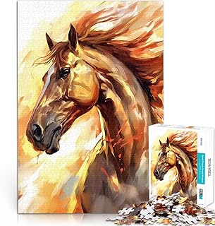 puzzle 1000 pezzi per adulti Lo spirito del cavallo Antistress Vacanza in patria Uccidere il tempo Giocattoli per la decorazione della casa 38x26cm