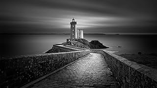 Puzzle Quadri Famosi 1000 Pezzi Isola Orizzonte Faro Monocromatico Paesaggio 75 * 50Cm