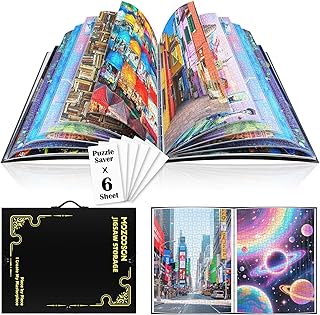 Raccoglitore per Puzzle da 1000pz, Puzzle Accessori con 25 Tasche, Organizzatore di Puzzle a Grande Capacità, Antipolvere e Protettivo, Appassionati di Puzzle
