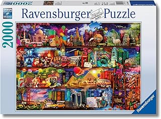 Puzzle 2000 Pezzi Miracoloso Mondo Dei Libri | Puzzle 2000 Pezzi | Rompicapo Adulti E Bambini Dai 14 Anni In Su | Regalo Per Bambini E Adulti | Misure 98x75cm