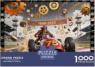 Antique Racing Cars Puzzle in Legno Impermeabile Puzzles Da 1000 Pezzi Regali Per Adulti Divertenti Giochi Educativi