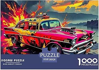 Racing Car Jigsaw 1000 Pezzi Per Rilassarsi Cool Car Qualità Superiore Gioco Di Abilità Impossible Decorazione Per La Casa 38x26cm/1000pcs