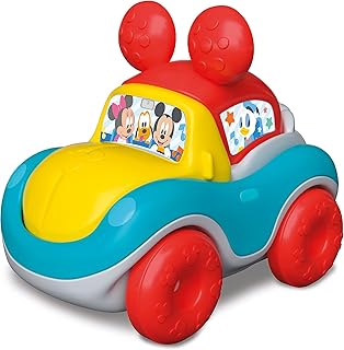 Clementoni Disney Baby Puzzle Car, Macchinina Bambino 12+ Mesi, con 4 Pezzi da Assemblare, Gioco Prima Infanzia per Stimolare Logica e Manualità, Linea Play for Future, Made in Italy, 17722