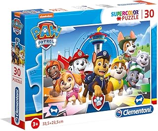 Clementoni - Puzzle Supercolor Paw Patrol 30 Pezzi, per Bambini 3+ Anni, Illustrazione del Cartone Animato, Idea Regalo, Made in Italy, 33,5x23,5 cm, 20263