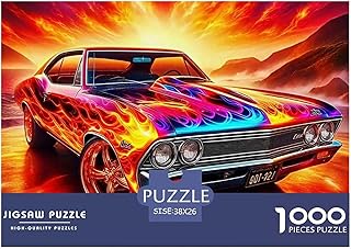 Racing Car Jigsaw 1000 Pezzi Per A Famiglia Cool Car Un Impegnativo Gioco Giocattolo Colorato Decorazione Per La Casa 38x26cm/1000pcs