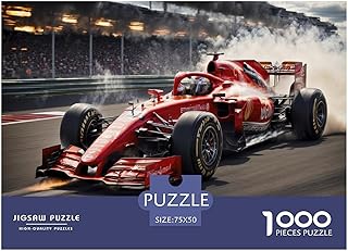 Puzzle per Adulti Puzzle da 1000 Pezzi per Adulti F1-racing-car-motion Puzzle rettangolari creativi, Puzzle in Legno, Regali di Natale Puzzle 1000 Pezzi (75x50 cm)