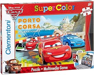 Clementoni - Puzzle 29634 - Cars 2: The fastest race car in the world - Puzzle & Multimedia Game, 250 Pezzi