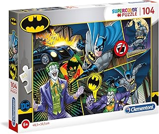 Clementoni - 25708 - Supercolor Puzzle - Batman - 104 pezzi - Made in Italy - puzzle bambini 6 anni+