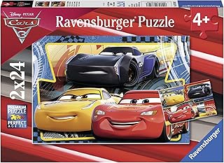 Ravensburger 07810 3 Puzzle Cars 3, 2x24 Pezzi