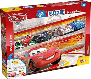 Lisciani Giochi Cars Puzzle Doppia Faccia, 60 Pezzi, Multicolore, 47925