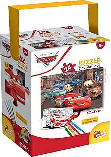 Lisciani Giochi - Disney - Cars Puzzle in a Tub Mini, 24 Pezzi, Colore Multicolore, 50X35 cm, 86139