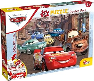 Liscianigiochi, Disney Puzzle DF Plus 24 Cars Puzzle per Bambini, 86481