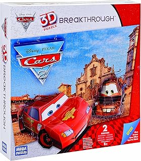Mega Bloks 50671 - Breakthrough Puzzle 3D Disney Cars Livello 2 - 200 pezzi
